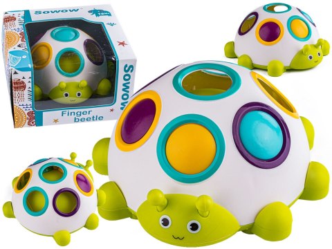 Zabawka Edukacyjna Sensoryczna - Kolorowy Chrząszcz Finger Ball Zabawka Edukacyjna Sensoryczna - Kolorowy Chrząszcz Finger Ball