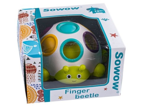 Zabawka Edukacyjna Sensoryczna - Kolorowy Chrząszcz Finger Ball Zabawka Edukacyjna Sensoryczna - Kolorowy Chrząszcz Finger Ball