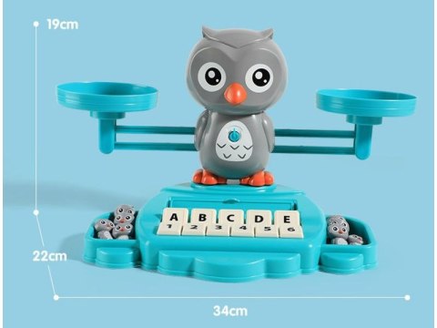 Gra Nauka Liczenia Oraz Angielskiego Fiszki - Równoważnia Waga Szalkowa Sówka Sowa - Owl Balance Gra Nauka Liczenia Oraz Angielskiego Fiszki - Równoważnia Waga Szalkowa Sówka Sowa - Owl Balance