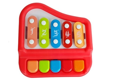 Pianinko Cymbałki Czerwone Instrument Dla Dzieci Niemowląt Pianinko Cymbałki Czerwone Instrument Dla Dzieci Niemowląt
