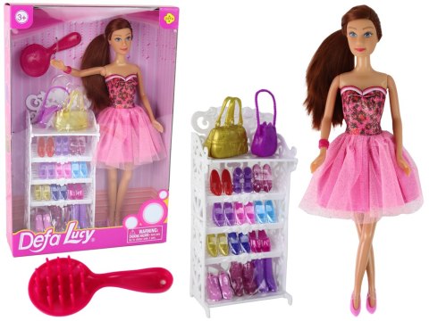 Lalka Lucy Sukienka Różowa Akcesoria Zestaw XXL Lalka Lucy Sukienka Różowa Akcesoria Zestaw XXL