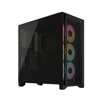 Obudowa PC Corsair Tempered Glass iCUE 4000D RGB AIRFLOW Okno boczne, Czarny, Mid-Tower, Zasilacz w zestawie Nie Obudowa PC Corsair Tempered Glass iCUE 4000D RGB AIRFLOW Okno boczne, Czarny, Mid-Tower, Zasilacz w zestawie Nie