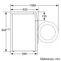 Bosch Washing Mashine WAXH8E0LSN Energy efficiency class B, Front loading, Washing capacity 10 kg, 1400 RPM, Depth 59 cm, Width