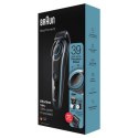Braun Beard Trimmer BT3340 Bezprzewodowy i przewodowy, Czas pracy (max) 80 min, Ilość stopni długości 39, NiMH, Czarny/Niebieski