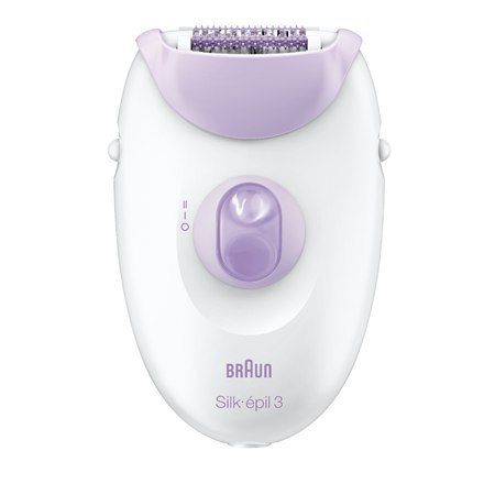 Braun Epilator Silk-Epil 3 SE3170 L Ilość poziomów mocy 2, Biały/Purpurowy Braun Epilator Silk-Epil 3 SE3170 L Ilość poziomów mocy 2, Biały/Purpurowy