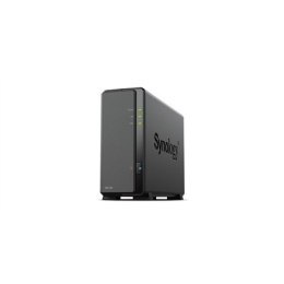 Synology Tower NAS DS124 do 1 HDD/SSD, Realtek, RTD1619B, Częstotliwość procesora 1,7 GHz, 1 GB, DDR4, 1x1GbE, 2xUSB 2.0