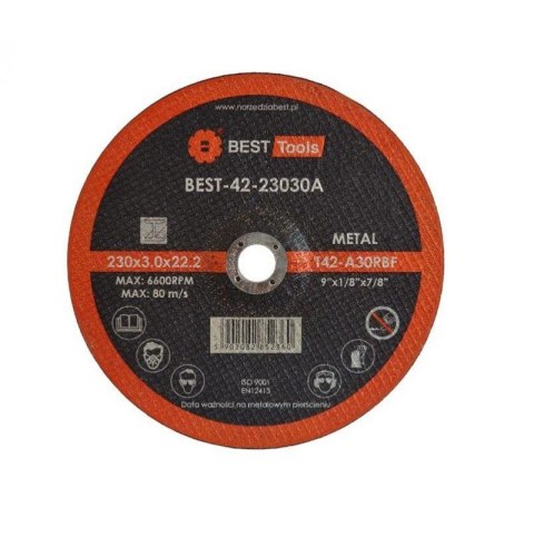 TARCZA FLEX 42 230x3,0x22,2 A30 RBF BEST TOOLS TARCZA FLEX 42 230x3,0x22,2 A30 RBF BEST TOOLS