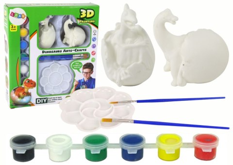 Zestaw DIY Świecące Jajo Dinozaura Do Malowania 3D Farbki Plakatowe Zestaw DIY Świecące Jajo Dinozaura Do Malowania 3D Farbki Plakatowe