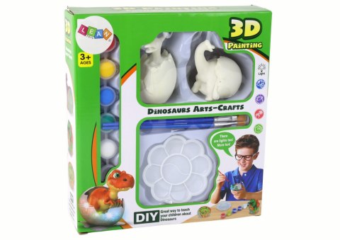Zestaw DIY Świecące Jajo Dinozaura Do Malowania 3D Farbki Plakatowe Zestaw DIY Świecące Jajo Dinozaura Do Malowania 3D Farbki Plakatowe