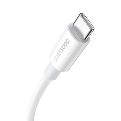 Kabel przewód Superior Series SUPERVOOC USB-A do USB-C 65W 1m biały Kabel przewód Superior Series SUPERVOOC USB-A do USB-C 65W 1m biały