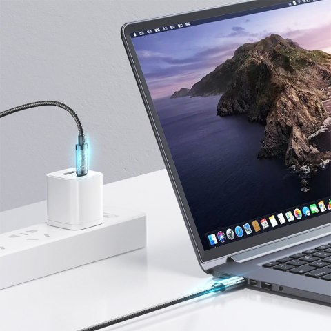 Kabel przewód w oplocie do iPhone USB-C - Lightning PD 20W 2m niebieski Kabel przewód w oplocie do iPhone USB-C - Lightning PD 20W 2m niebieski