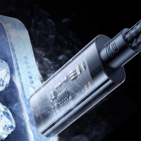 Kabel przewód w oplocie do iPhone USB-C - Lightning PD 20W 2m niebieski Kabel przewód w oplocie do iPhone USB-C - Lightning PD 20W 2m niebieski
