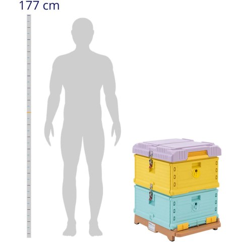 Ul pszczeli z polipropylenu izolowany 2 korpusy 54 x 44 cm Ul pszczeli z polipropylenu izolowany 2 korpusy 54 x 44 cm