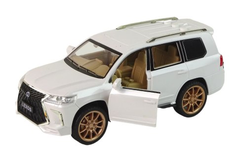 Auto Pojazd Biały 1:14 Dźwięki Światła Lexos Samochód Auto Pojazd Biały 1:14 Dźwięki Światła Lexos Samochód