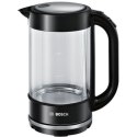 Bosch Czajnik TWK70B03 elektryczny, 2400 W, 1,7 L, szkło/stal nierdzewna, przezroczysty, podstawa obrotowa 360