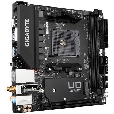 Gigabyte A520I AC Rodzina procesorów AMD, Gniazdo procesora AM4, DDR4 DIMM, Gniazda pamięci 2, Liczba złączy SATA 4, Chipset AMD Gigabyte A520I AC Rodzina procesorów AMD, Gniazdo procesora AM4, DDR4 DIMM, Gniazda pamięci 2, Liczba złączy SATA 4, Chipset AMD