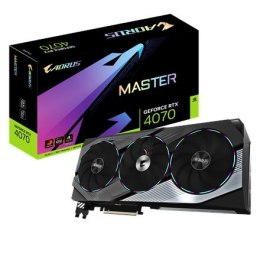 Gigabyte GV-N4070AORUS M-12GD 1.0 NVIDIA, 12 GB, GeForce RTX 4070, GDDR6X, PCI-E 4.0, Ilość portów HDMI 1, Taktowanie pamięci 21
