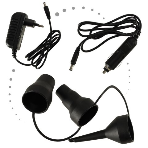 Pompka elektryczna do materaca 12V/240V końcówki Pompka elektryczna do materaca 12V/240V końcówki