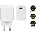 Szybka ładowarka Goobay USB-C PD (Power Delivery) 53865 Szybkie ładowanie, biała, 20 W