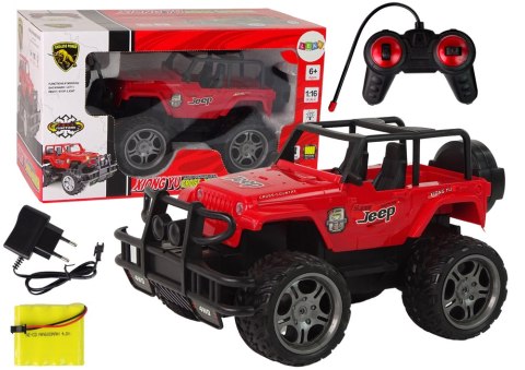 Auto Terenowe Jeep Cross- Country R/C 1:16 Czerwony Auto Terenowe Jeep Cross- Country R/C 1:16 Czerwony