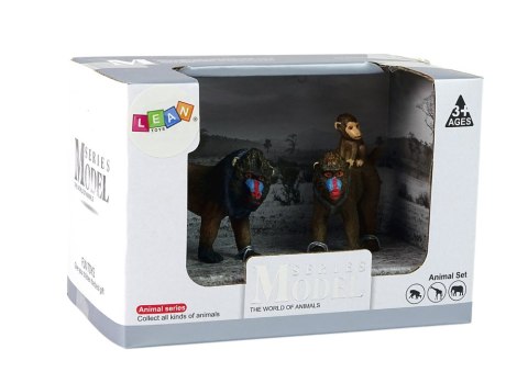 Zestaw 2 Figurek Mandryl z Młodym Mandryle Figurka Małpa Zestaw 2 Figurek Mandryl z Młodym Mandryle Figurka Małpa