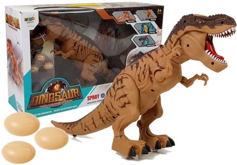 Dinozaur na Baterie Tyranozaur Znosi Jaja Brązowy z Parą Dinozaur na Baterie Tyranozaur Znosi Jaja Brązowy z Parą