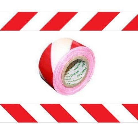TAŚMA OSTRZEGAWCZA 75mm x 250m BIAŁO-CZERWONA TAŚMA OSTRZEGAWCZA 75mm x 250m BIAŁO-CZERWONA