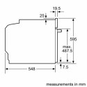 Bosch Piekarnik HBA171BS1S 71 L, Typ piekarnika Wielofunkcyjny, Stal nierdzewna, Szerokość 60 cm, Piroliza, Grillowanie, LED