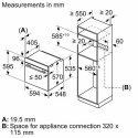 Bosch Piekarnik HBA171BS1S 71 L, Typ piekarnika Wielofunkcyjny, Stal nierdzewna, Szerokość 60 cm, Piroliza, Grillowanie, LED