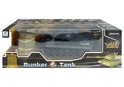 Czołg R/C 1:28 Zdalnie Sterowany Czarny z Bunkrem Czołg R/C 1:28 Zdalnie Sterowany Czarny z Bunkrem