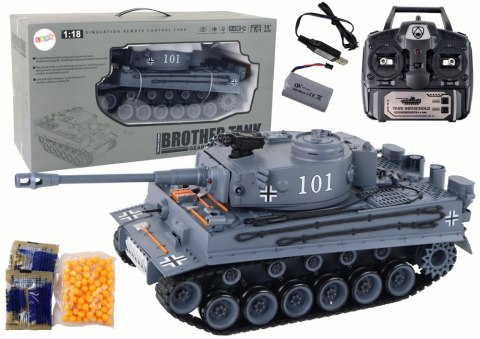 Czołg RC Zdalnie Sterowany Pojazd Wojskowy 1:18 Tiger 101 Pilot Czołg RC Zdalnie Sterowany Pojazd Wojskowy 1:18 Tiger 101 Pilot