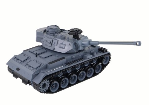 Czołg Zdalnie Sterowny RC 1:18 Armata Dym Tarcza Dźwięki Szary Czołg Zdalnie Sterowny RC 1:18 Armata Dym Tarcza Dźwięki Szary