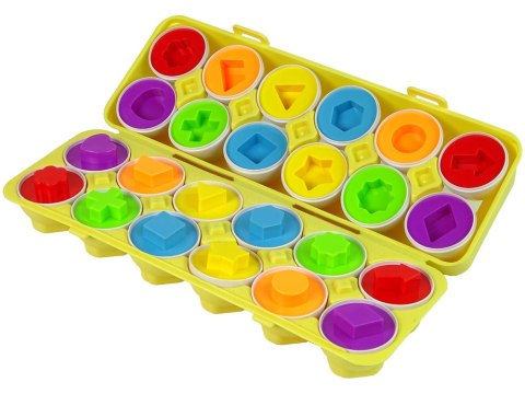 Edukacyjny Zestaw Jajek Sorter Kształty Układanka 12 Sztuk Edukacyjny Zestaw Jajek Sorter Kształty Układanka 12 Sztuk