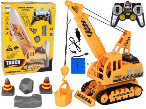 Koparka Gąsienicowa R/C Dźwig Gąsienice Zdalnie Sterowany Koparka Gąsienicowa R/C Dźwig Gąsienice Zdalnie Sterowany