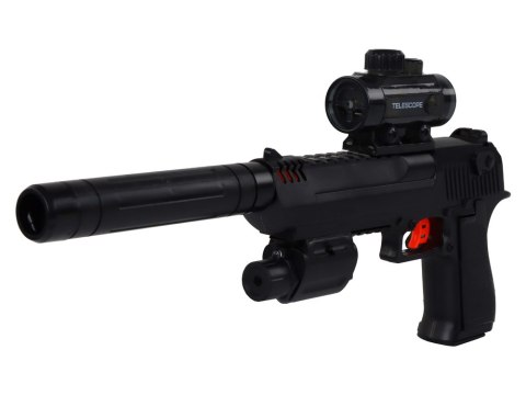 Pistolet Elektryczny na Kulki Wodne Zestaw Czarny 20 metrów Pistolet Elektryczny na Kulki Wodne Zestaw Czarny 20 metrów