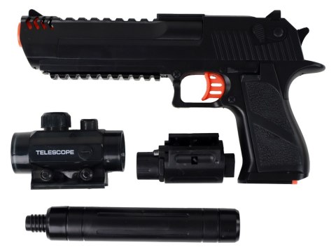 Pistolet Elektryczny na Kulki Wodne Zestaw Czarny 20 metrów Pistolet Elektryczny na Kulki Wodne Zestaw Czarny 20 metrów