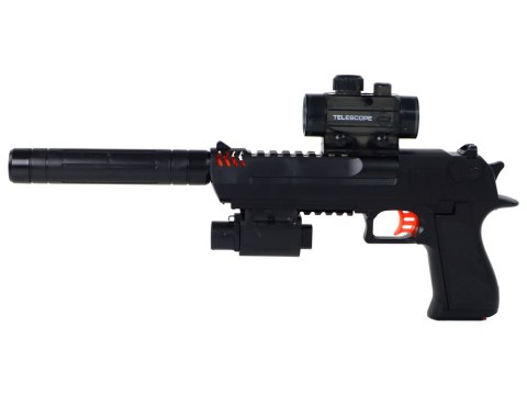 Pistolet Elektryczny na Kulki Wodne Zestaw Czarny 20 metrów Pistolet Elektryczny na Kulki Wodne Zestaw Czarny 20 metrów