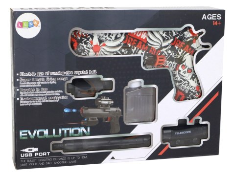 Pistolet Elektryczny na Kulki Wodne Zestaw Kolorowy 20 metrów Pistolet Elektryczny na Kulki Wodne Zestaw Kolorowy 20 metrów