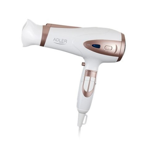 Adler Hair Dryer AD 2248 2400 W, Number of temperature settings 3, Ionic function, Diffuser nozzle, White Adler Hair Dryer AD 2248 2400 W, Number of temperature settings 3, Ionic function, Diffuser nozzle, White