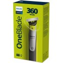 Philips OneBlade 360 Shaver/Trimmer, Face QP2730/20 Czas pracy (maks.) 60 min, Wet & Dry, Lithium Ion, Black/Yellow