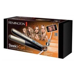 Prostownica do włosów Remington S6500 Sleek & Curl Ceramiczny system grzewczy, wyświetlacz tak, temperatura (maks.) 230 °C, czar