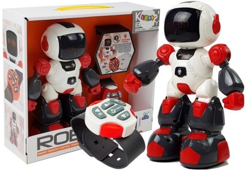 Robot Zdalnie Sterowany Zegarkiem na Podczerwień Dźwięk Światła Nagrywanie Czerwony Robot Zdalnie Sterowany Zegarkiem na Podczerwień Dźwięk Światła Nagrywanie Czerwony