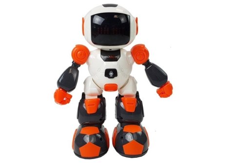 Robot Zdalnie Sterowany Zegarkiem na Podczerwień Dźwięk Światła Nagrywanie Pomarańczowy Robot Zdalnie Sterowany Zegarkiem na Podczerwień Dźwięk Światła Nagrywanie Pomarańczowy