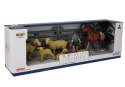 Zestaw Figurek Zwierzęta Farma Rolnik Koń Świnka Owca Krowa