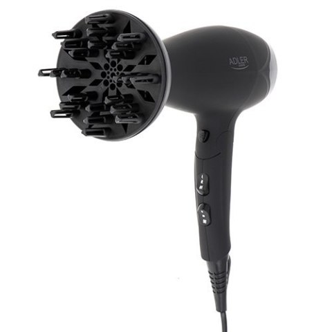 Adler Hair dryer AD 2267 2100 W, Number of temperature settings 3, Diffuser nozzle, Black Adler Hair dryer AD 2267 2100 W, Number of temperature settings 3, Diffuser nozzle, Black