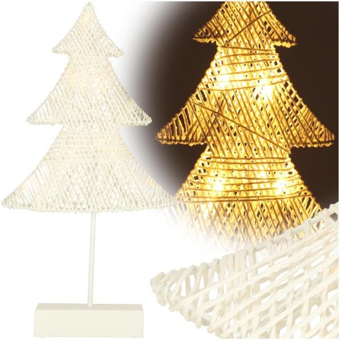 Dekoracja świąteczna stojąca choinka 39cm 10LED ciepły żółty zasilanie bateryjne Dekoracja świąteczna stojąca choinka 39cm 10LED ciepły żółty zasilanie bateryjne
