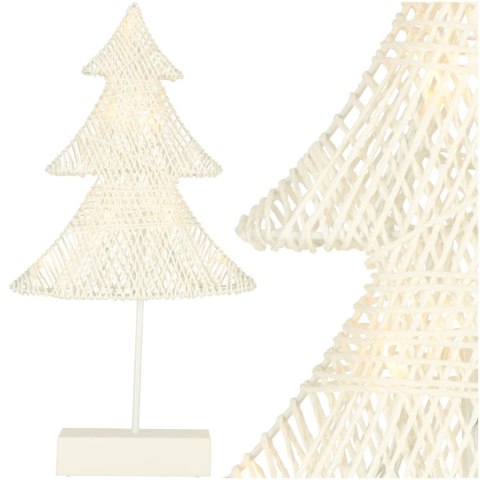 Dekoracja świąteczna stojąca choinka 39cm 10LED ciepły żółty zasilanie bateryjne Dekoracja świąteczna stojąca choinka 39cm 10LED ciepły żółty zasilanie bateryjne