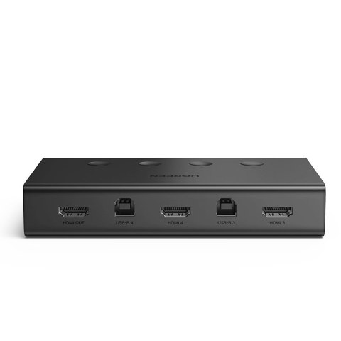 Przełącznik KVM Keyboard Video Mouse 4x HDMI 4x USB 4x USB-B czarny Przełącznik KVM Keyboard Video Mouse 4x HDMI 4x USB 4x USB-B czarny
