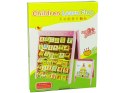 Tablica Edukacyjna Drewniana 2w1 Magnesy Klocki Literki Obrazki Alfabet