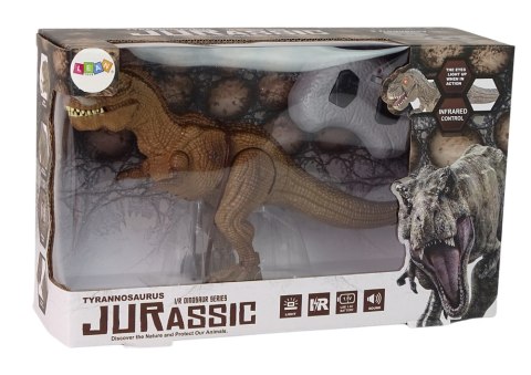 Dinozaur Zdalnie Sterowany Brąz Tyranozaur Dźwięk Dinozaur Zdalnie Sterowany Brąz Tyranozaur Dźwięk
